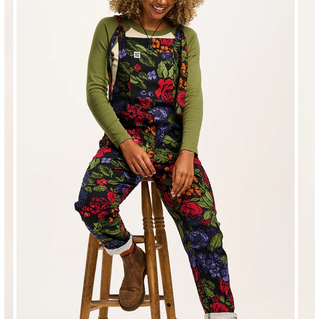 Lucy & Yak Floral Jumpsuit - Red, Green, Blue